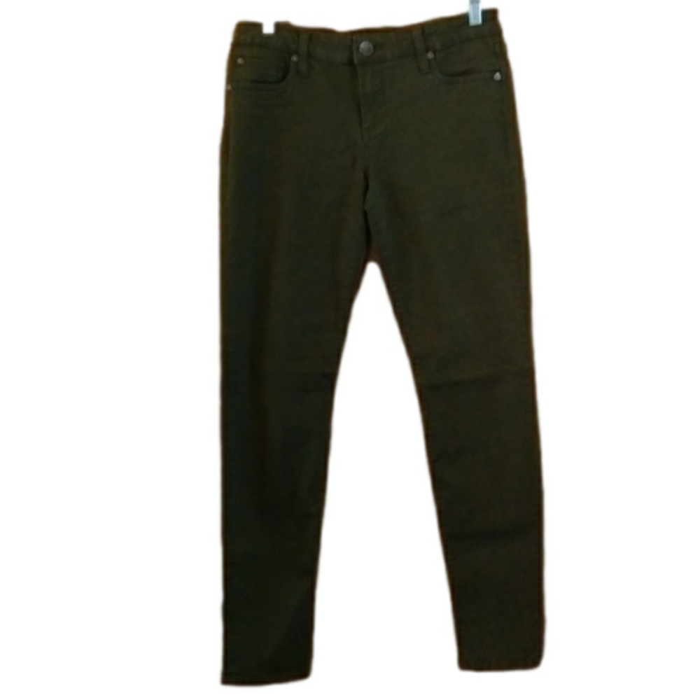 Kut From The Kloth Diana Skinny Kut Colored Jeans Sz. 6 Spinach